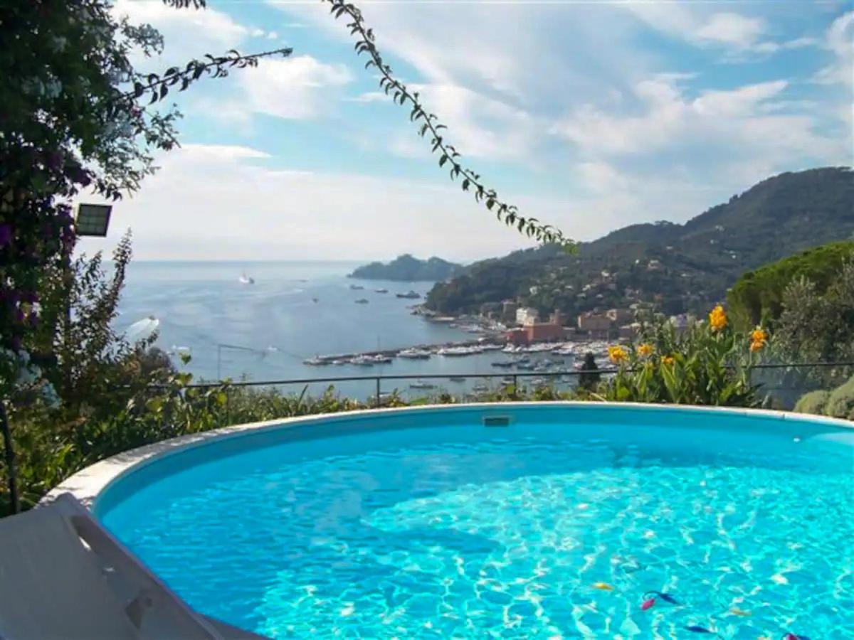 圣玛格丽塔－利古雷L'Uliveto Di Santa Con Piscina别墅 外观 照片