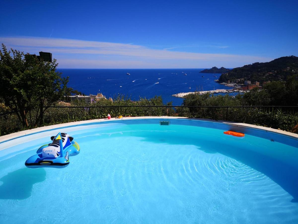 圣玛格丽塔－利古雷L'Uliveto Di Santa Con Piscina别墅 外观 照片